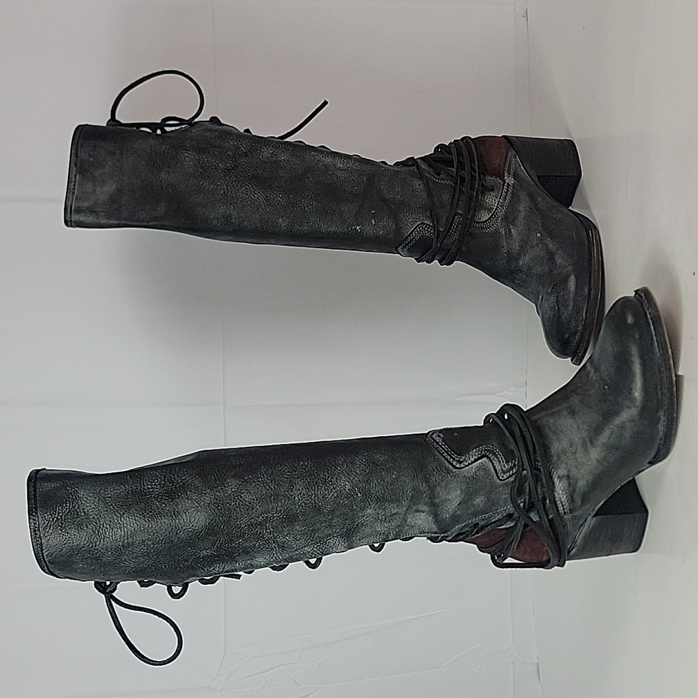 Freebird By Steven Coal Tall Lace-up Women's Boots - Picture 3 of 12